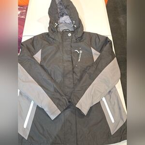 Free Country Womens Black and Gray Performance Jacket (4c26)